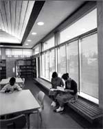 Berkeley South Branch Library: 1961 photo of the original library interior.