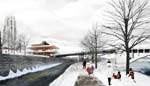 Through significant new urban connections, and a recreational and educational pavilion, the Water Works park in Minneapolis will provide an all-season place of respite and delight right at the site of the city’s origins – St. Anthony Falls.