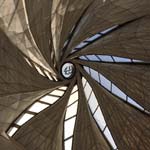 Bahá’í Temple of South America: At the center of the dome is a small oculus that displays the Arabic words “The Greatest Name.”