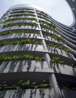 Ng Teng Fong General Hospital by HOK (COTE Top Ten Award winner, 2017): 70% of the facility is naturally ventilated, and provides every patient with an adjacent operable window. The building uses 38% less energy than a typical Singaporean hospital, and 69% less than a typical U.S. hospital.