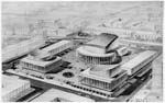 Proposal for Place des Arts, perspective c.1958; Affleck, Desbarats, Dimakopoulos, Lebensold, Michaud, Sise, architects; unknown photographer