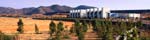 Diamond Valley Water + Life Museums Campus: rows of steel towers create a dramatic desert skyline.