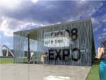 The Digital Water Pavilion at the 2008 World Expo in Zaragoza, Spain will contain an exhibition area, a cafe, and public spaces.