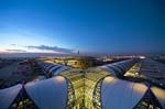 Suvarnabhumi (Bangkok) International Airport (Murphy/Jahn Architects/TAMS/ACT Consortium): incoming outdoor air is sub-cooled to condense humidity from the air, and then released to comfort conditions using a heat recovery system