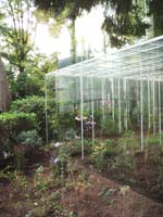 Architect Junya Ishigami’s delicate hand drawn landscapes adorn the bare walls and 1:1 greenhouses make this one of the most impressive pavilions of this year’s show