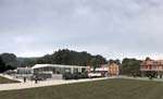 Contemporary Art Museum at the Presidio (CAMP), seen from Main Parade Ground